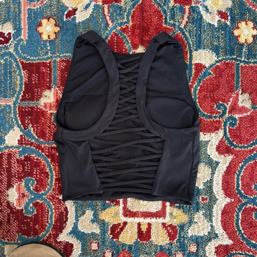 Black Strappy Top - Picture 4 of 7